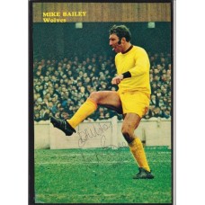 Signed picture of Mike Bailey the Wolverhampton Wanderers footballer.  
